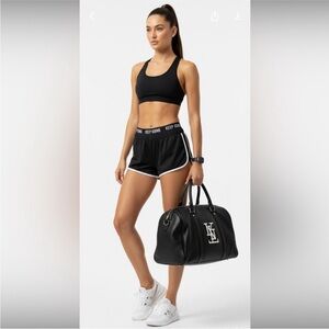 Forever 21 Black & White Athleisure Shorts Size Medium